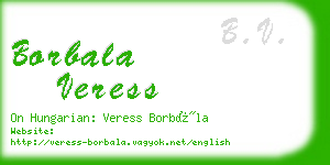 borbala veress business card